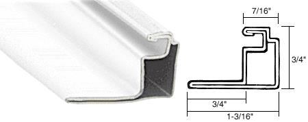 CRL White 3/4" Roll Formed Aluminum Standoff Screen Frame - 12 ft long