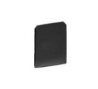 CRL Black Anodized End Cap for WU1 Series Wet/Dry U-Channel