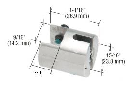 CRL Vertical Panel Connector for Cable System for 3/8" to 1/2" (10 to 12 mm) Glass