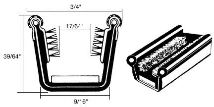 CRL Flexible Beaded Glass Run Channel - 60 in long