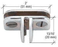 CRL Chrome Three-Way 90 Degree Adjustable Shelf Connector for 1/8", 3/16" and 7/32" Glass