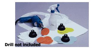 CRL 3M Trizact Scratch Removal Starter Kit for Flat Glass Uses 3" Discs