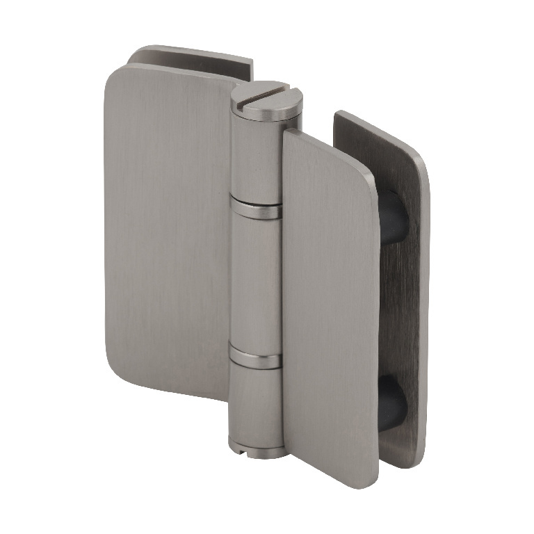 CRL Zurich 01 Series Brushed Nickel 180&#176; Glass-to-Glass Outswing or Bifold Hinge