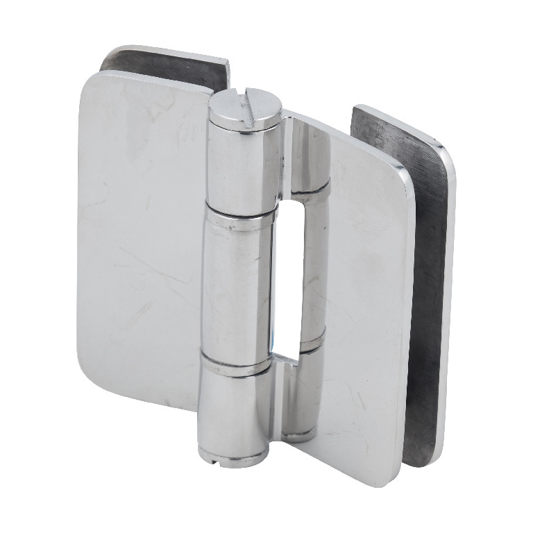 CRL Zurich 07 Series Polished Stainless Steel Glass-to-Glass Inline Outswing Hinge
