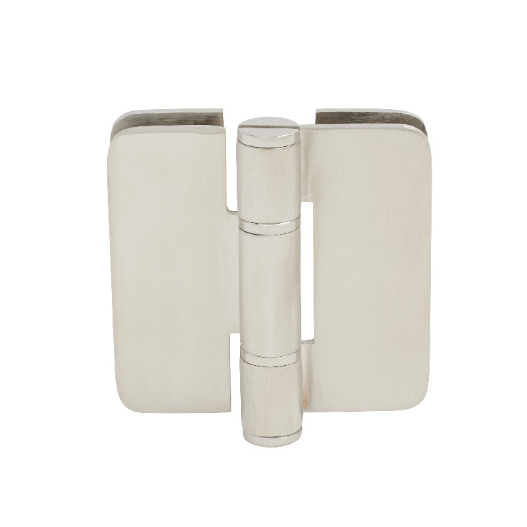 CRL Zurich 07 Series Satin Stainless Glass-to-Glass Inline Outswing Hinge