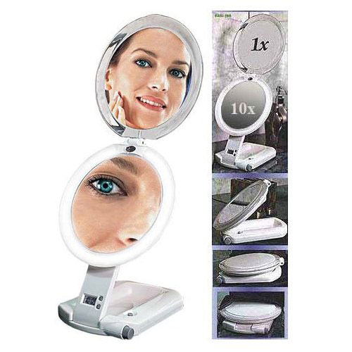 10X/1X Zadro ULT110 ULTIMATE Lighted Travel Makeup Mirror  | Replaced with Model ULT111 *DISCONTINUED*