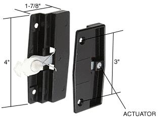 CRL Sliding Screen Door Latch and Pull with 3" Screw Holes for Columbia (Hat Section Style) Doors