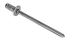 CRL 3/16" Diameter, 1/32" to 1/8" Grip Range Aluminum Rivet with Aluminum Mandrel in Packs of 1000