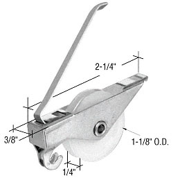 CRL 1-1/8" Nylon Screen Roller Assembly - Package