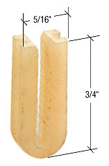 CRL 3/4" Sliding Screen Door Bottom Guide for Daryl Doors - Package