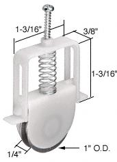 Sliding Screen Door 1" Stainless Steel Ball Bearing Roller - Package