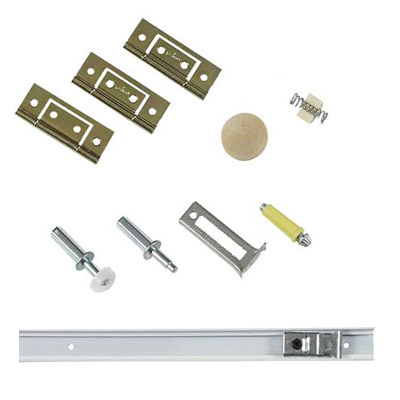 Gordon Glass&#174; E-Z Roll Closet BiFold Door Hardware Set  - 24" Door Opening