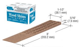 CRL Bulk Wood Composite Shims - 1 Carton (288 shims)