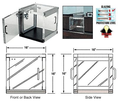 CRL Clear Vision Left Hand Package Receiver Bullet Protection Level 1
