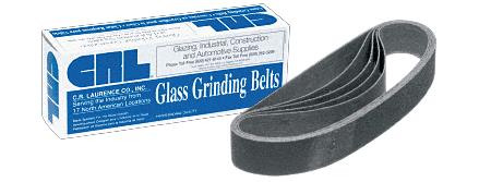 CRL 1-1/8" x 21" 40 Grit Portable Glass Grinding Belt - 10 pack