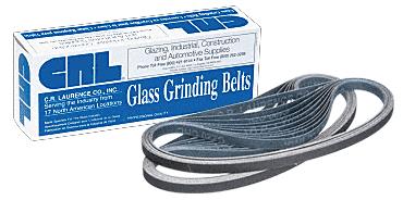 CRL 3/8" x 21" 120 Grit Glass Grinding Belt - 20 pack