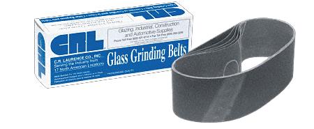 CRL 3" x 24" 100 Grit Portable Glass Grinding Belts - 10 pack