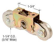 CRL 1-1/4" Tandem Steel Ball Bearing Roller Assembly for Andersen Doors - Package