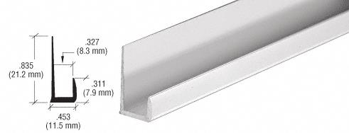 CRL Satin Anodized Standard 5/16" "J" Channel - 12 ft Long