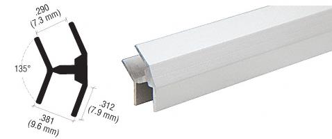 CRL Satin Anodized 135&#176 Partition Post for Special Installations - 12 Ft Long