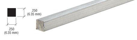 CRL Mill Square Bar Stock for Partition Post - 12 ft Long