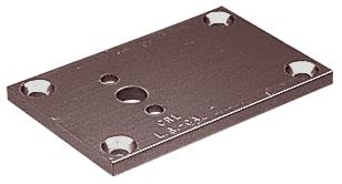 CRL Duranodic Bronze 2"x3" Partition Post Base