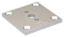 CRL Satin Anodized 2"x2" Partition Post Base