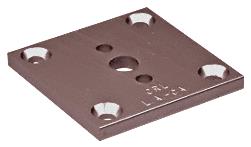 CRL Duranodic Bronze 2"x2" Partition Post Base