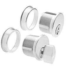 CRL Satin Anodized Keyed Cylinder and Thumbturn Combo