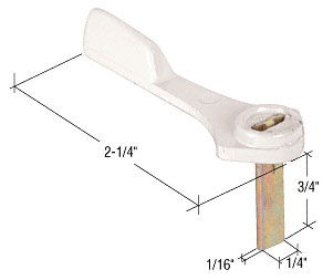 CRL Latch Lever, Die Cast, White