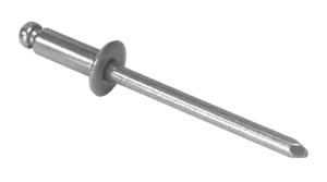 CRL 1/8" Diameter, 3/8" to 1/2" Grip Range Stainless Steel Rivet with Stainless Steel Mandrel in Packs of 1000
