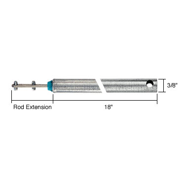 CRL 18" Tubular Spiral Window Balance with Blue Bushing