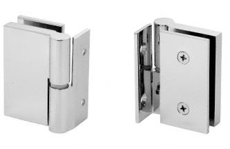 CRL Polished Stainless Single Acting Left Hand Wall-to-Glass Gate Hinge