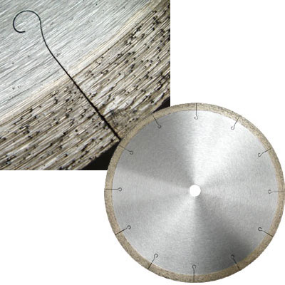 Continuous Rim 4" J-Slot Tile Blade