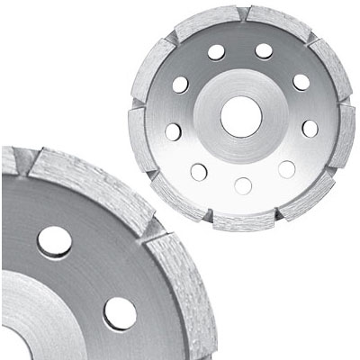 Diamond 4" Single Row Cup Wheel with 5/8 mm Arbor