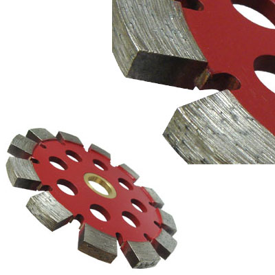 Laser Welded 4" Fast-Cut Tuck Point Blade with .250" Segment Width