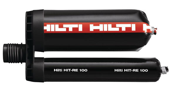 Hilti Injectable Mortar Epoxy adh RE 100 - 11.1 Oz Cartridge - 2123381