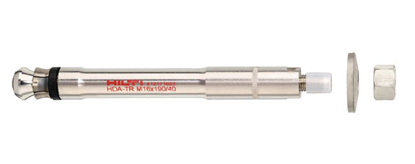 Hilti HDA-TR Ultimate Performance Through-Set Undercut Anchor for Dynamic Loads M10 x 100/20 - 339351 - 12 Pieces