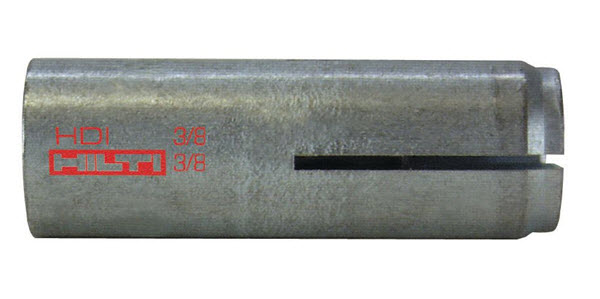 Hilti FLUSH Drop-in Anchor HDI-S Speed Thread Carbon Steel 1/2" - 336931- Box of 50