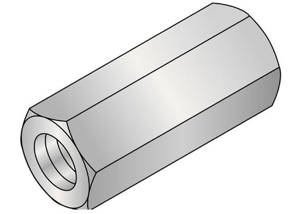 Hilti KWIK Bolt 3 Expansion Anchor - Carbon Steel - 3/8" Zinc Rod Coupler - 411747 - Box of 50