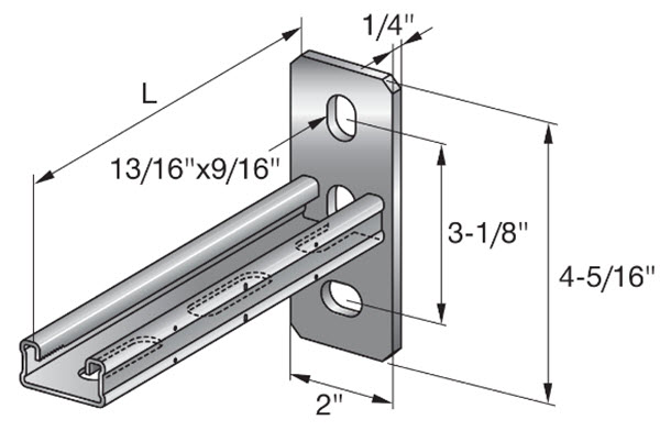 Hilti Installation Channel MQK-21/300 Bracket - 369607