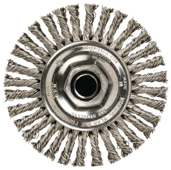 Hilti Wire Brush 4CS Stringer Bead Finishing Wheel for Rust and Paint Removing - Pack of 6 - 41364