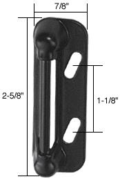CRL Black Screen and Storm Door Strike Plate