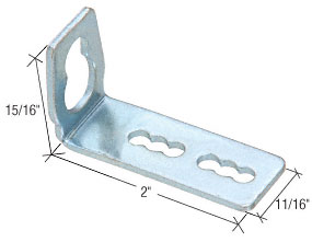CRL Zinc Plated Storm and Screen Door Bracket