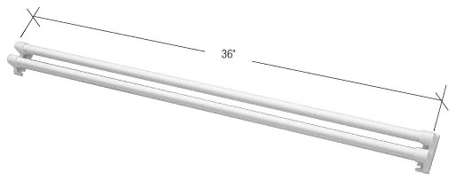 CRL White Storm and Screen Door Push Bar