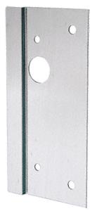 Brushed Stainless 4x10 Left Hand Center Lock Latch Guard