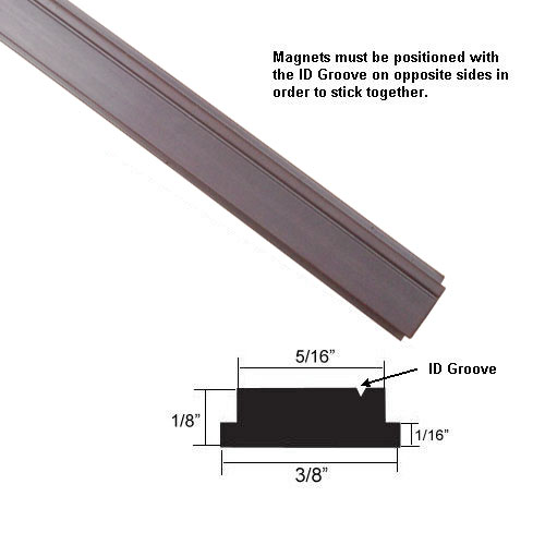 Gordon Glass&#174; Flexible Magnetic Strip Insert for Framed Swing Shower Doors - 75" long