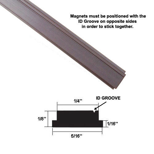 Gordon Glass&#174; Flexible Magnetic Strip Insert for Framed Swing Shower Doors - 75" long