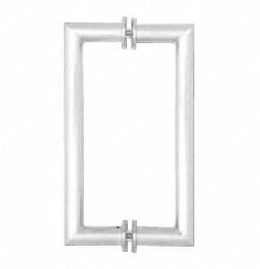 CRL 18" Polished Stainless Mitered Corner Glass Mounted Pull Handle