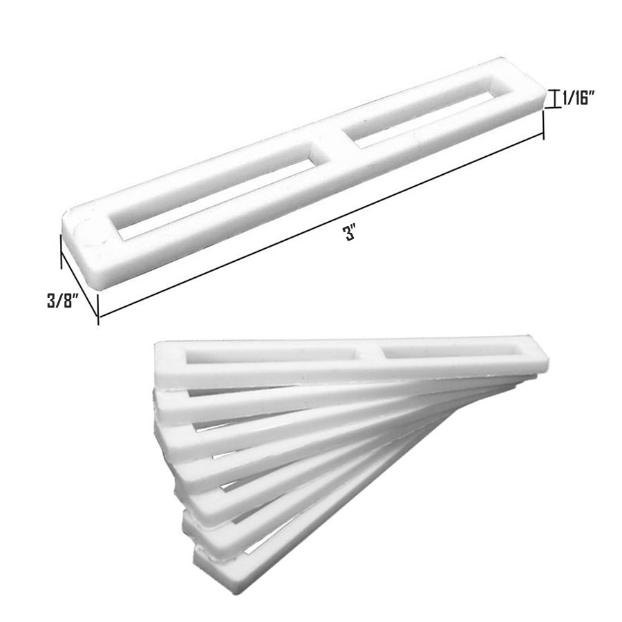 Gordon Glass&#174; 1/16" x 3/8" x 3" Neopene Setting Blocks - 50 Pack